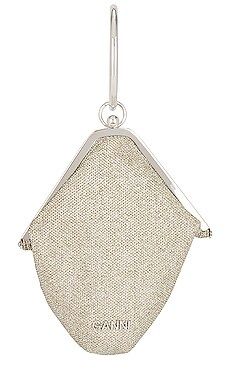 Ganni Diamond Bangle Clutch Glitter in Gold from Revolve.com | Revolve Clothing (Global)