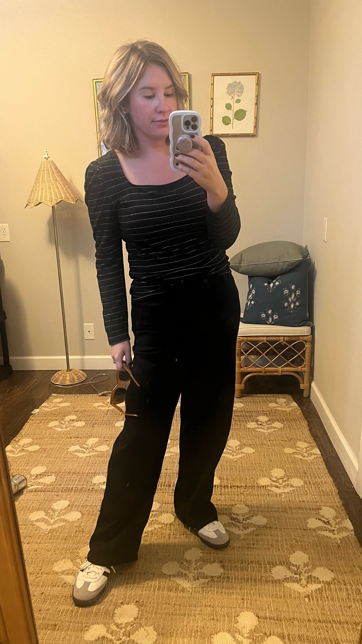 OOTD love the square neckline of this top. Also have it in white! Jeans are high rise. Not much stretch. Got them in a 10  

#LTKsalealert #LTKmidsize #LTKfindsunder50