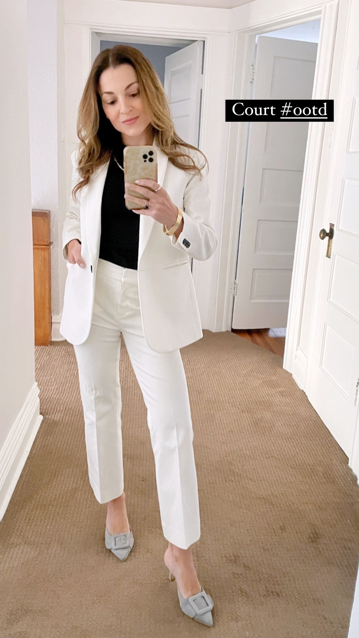 Love a crisp white suit for spring! I’m wearing the Parke blazer 0P and Hayden pant 00P in stretch cotton. J.Crew just released a new version of these styles in white stretch linen, and it looks perfect. I’ve linked it here  

#LTKworkwear #LTKSeasonal