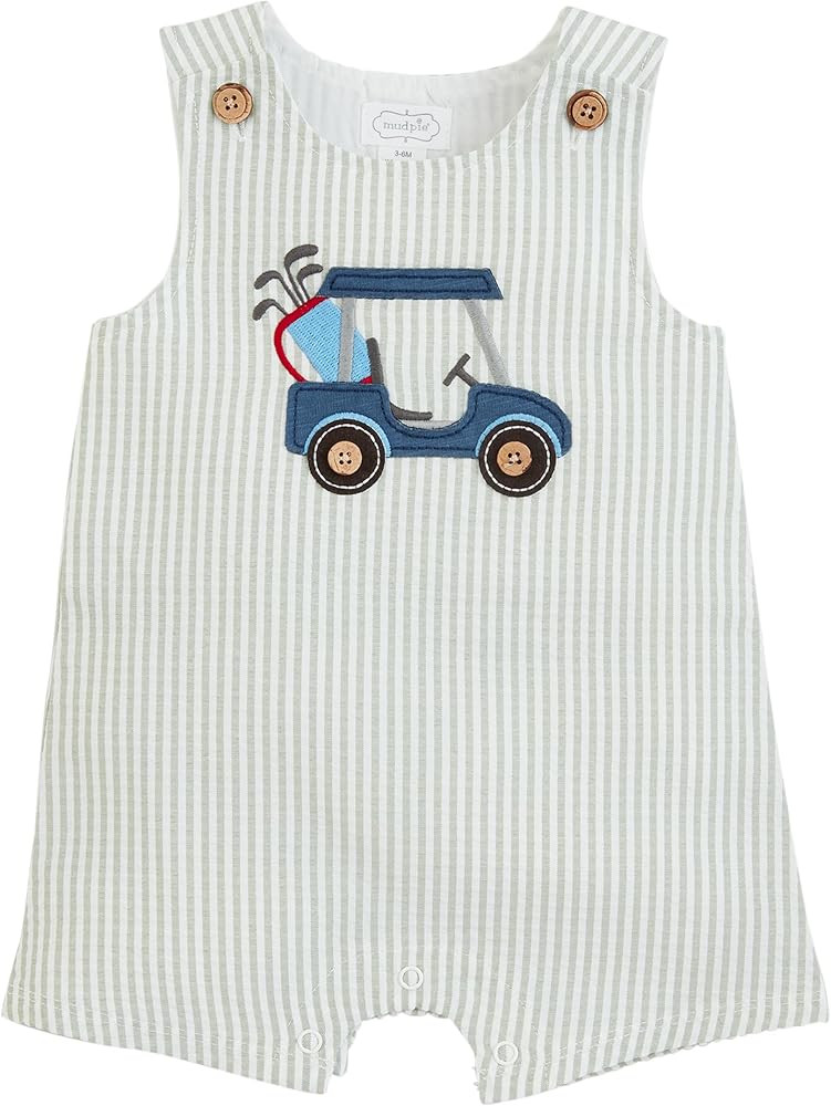 Mud Pie Unisex Baby Baby Boy Golf Cart Jon Jon Baby Boy Golf Cart Jon Jon; | Amazon (US)