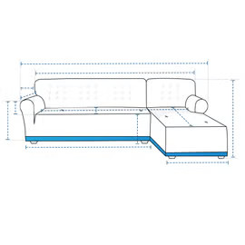 Custom L Shape Sofa Slipcover | Covers & All