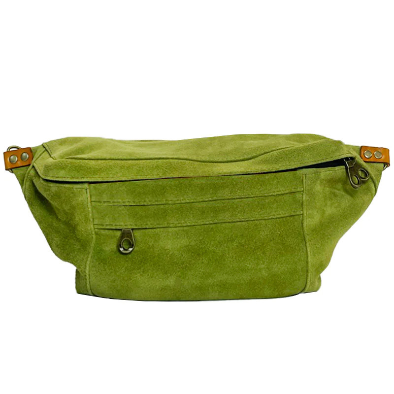 Cross Your Heart Sling Bag - Suede Avocado | Parker Thatch