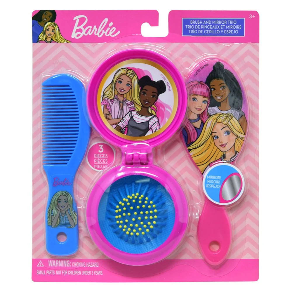 6 PACK Barbie Brush, Comb & Mirror on Card | Walmart (US)