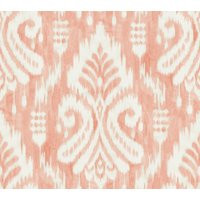 York Wallcoverings Hawthorne Ikat Wallpaper, Sure Strip in Orange by DecoratorsBest | DecoratorsBest