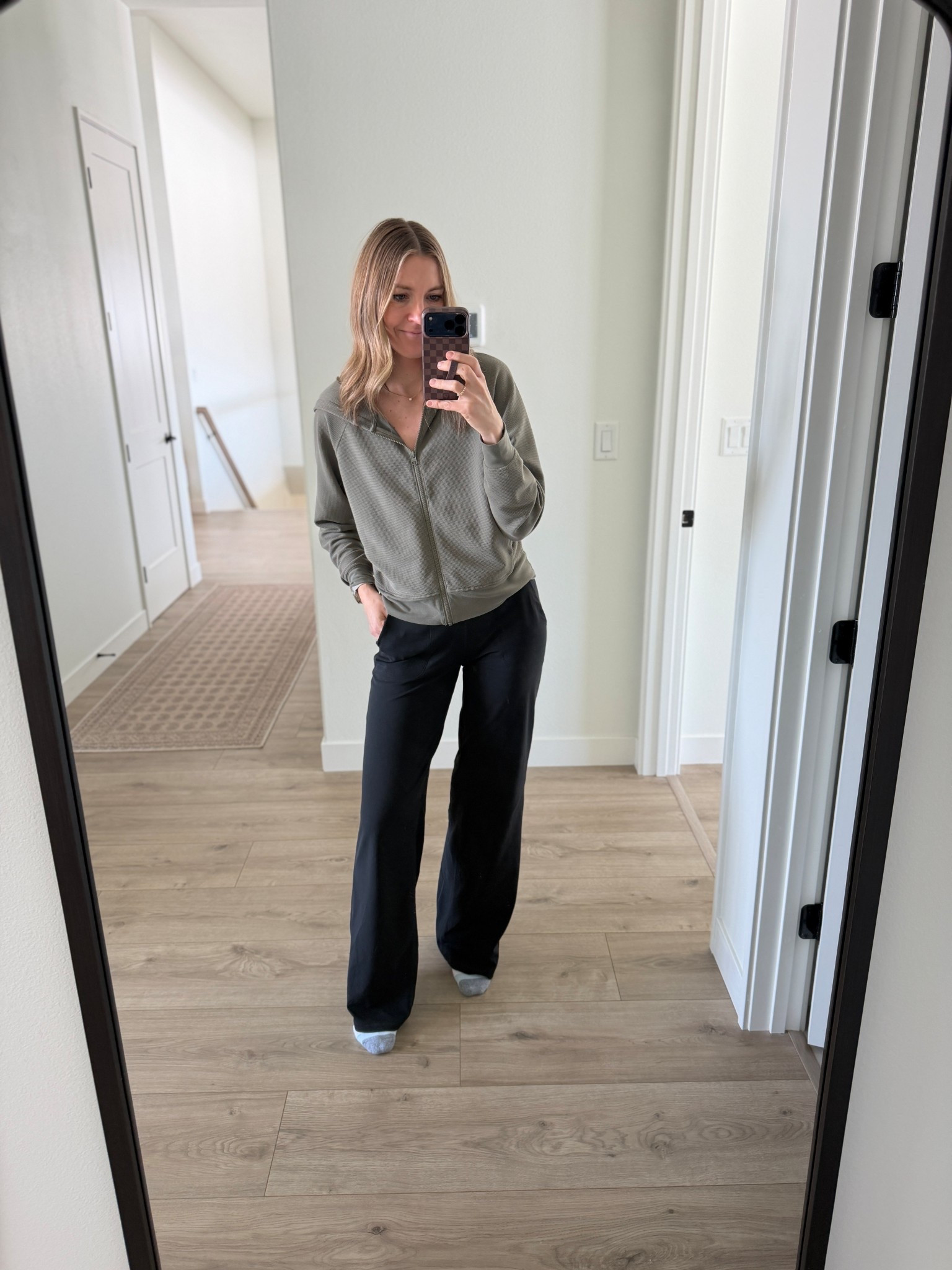 In love with these Amazon workout wide leg pants. Come in short and tall lengths 🙌 I sized up to a medium for a looser fit and went with the longer length  

#LTKootd #LTKActive #LTKTall