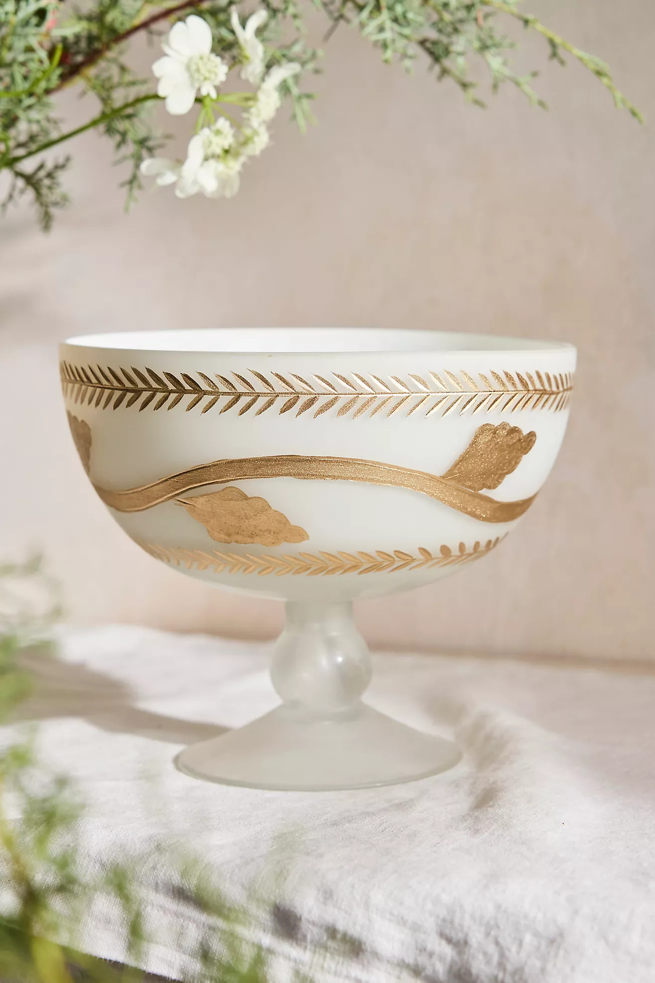 Metallic Garland Glass Decorative Bowl | Anthropologie (US)