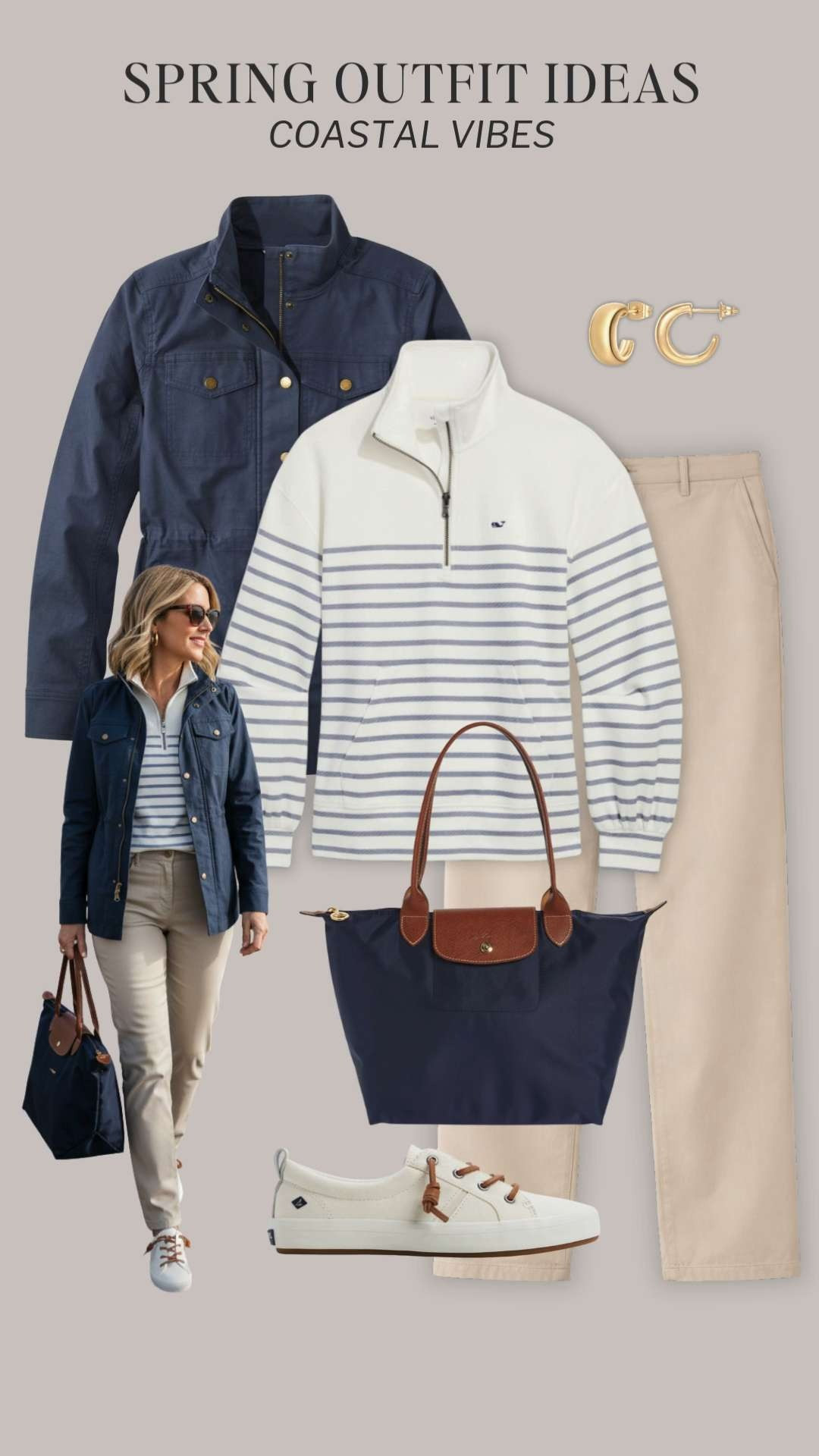 Coastal-style Spring outfits: casual and relaxed, inspired by the oceanside lifestyle ❄️ Mix & match outfits with accent colors of the beach ✔️ The Coastal Vibes Spring 2026 Capsule Wardrobe is now available in the Capsule Wardrobe Store 🎉 Includes retailer and Amazon affordable links for all clothes, shoes and accessories!

shirt, pullover, striped tee, cardigan, jacket, pants, denim, jeans, sneakers, flats, boat shoes, sandals, linen

 #capsulewardrobe #founditonamazon #beachstyle #coastalliving #coastalhome  #hamptonsstyle
 

 #LTKootd #LTKmomlife #LTKTravel