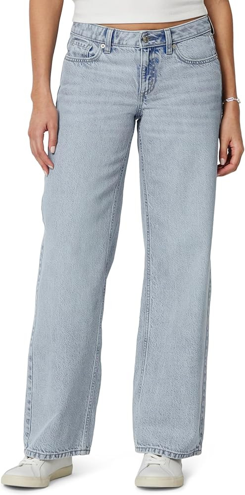 Amazon Essentials Women's Ultra Soft Low-Rise Wide Leg Jean | Amazon (US)