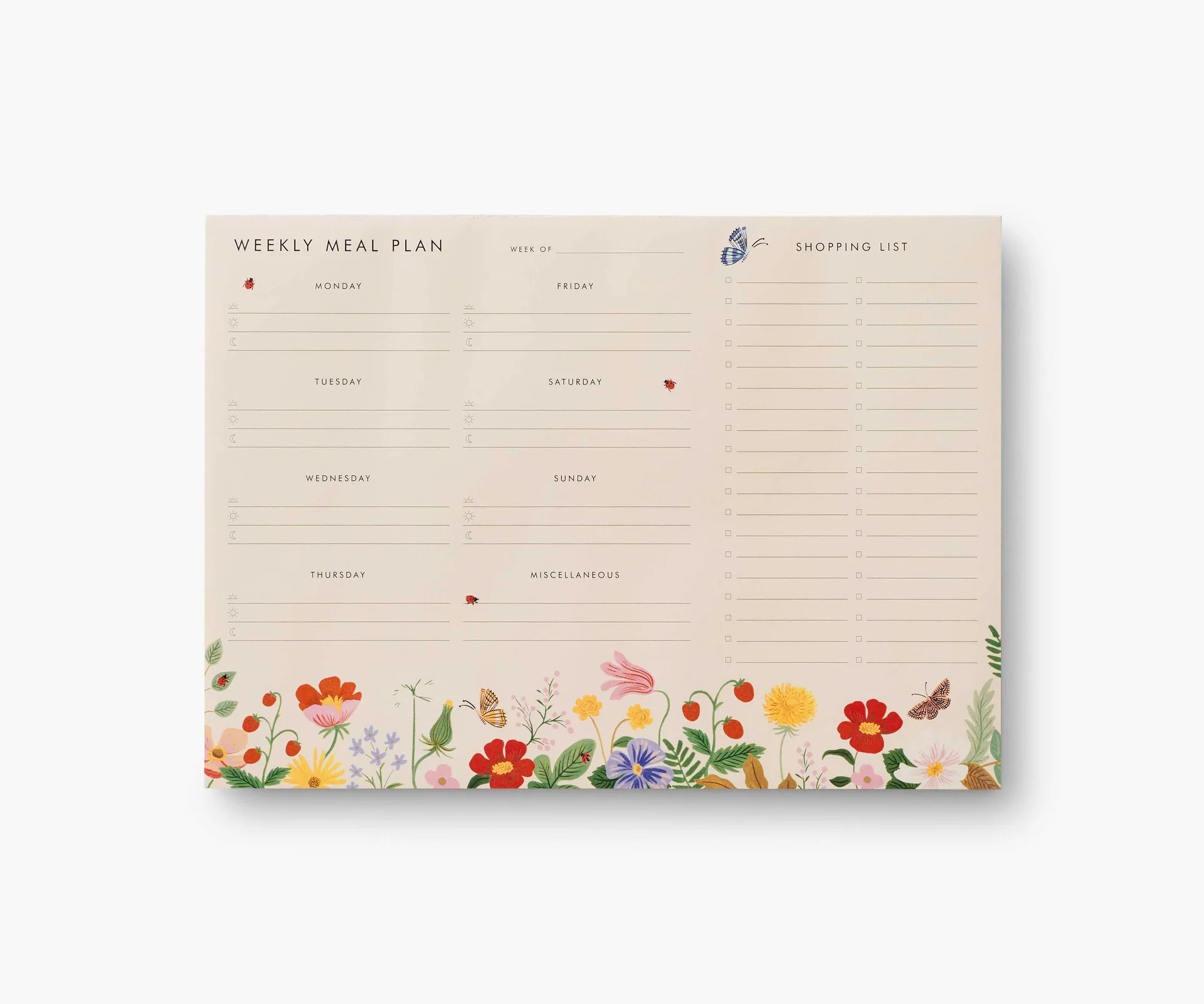 Weekly Meal Planner - Strawberry Fields | Rifle Paper Co.