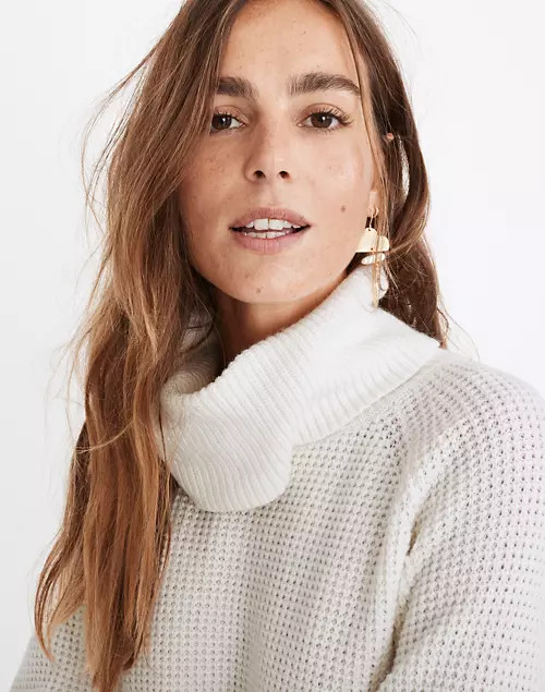 Eastbrook Turtleneck Cross-Back Sweater in Cotton-Merino Yarn | Madewell