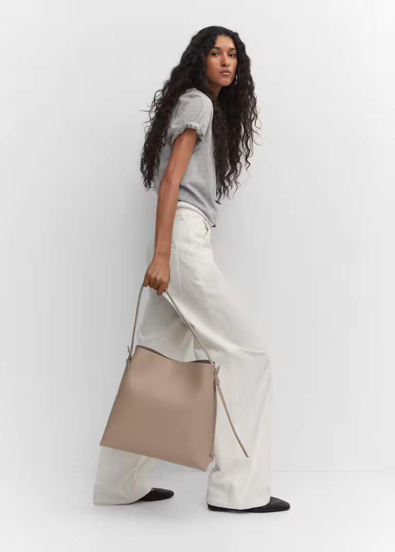 Shopper bag with buckle -  Women | Mango USA | MANGO (US)