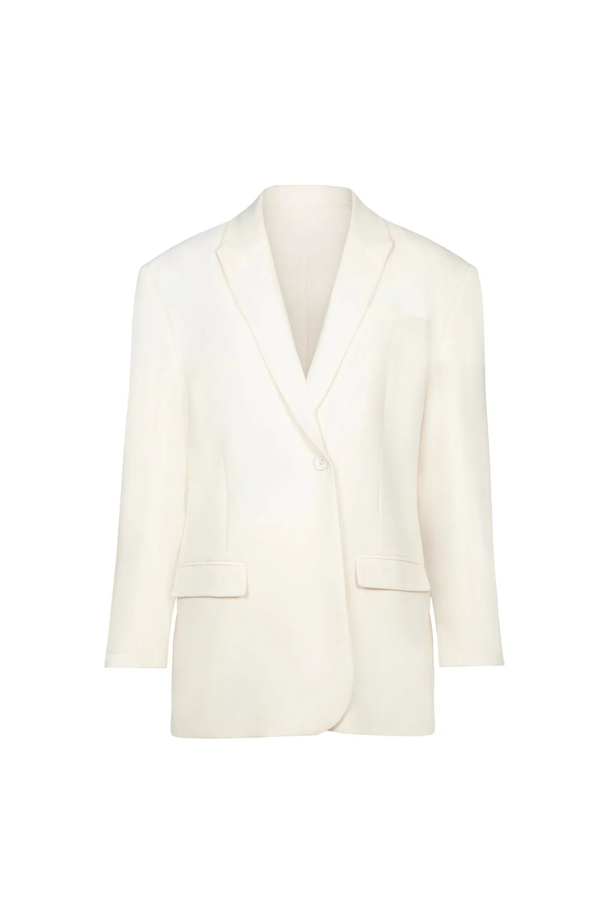 WREN Cream Oversized Boxy Blazer | Noughts and Kisses