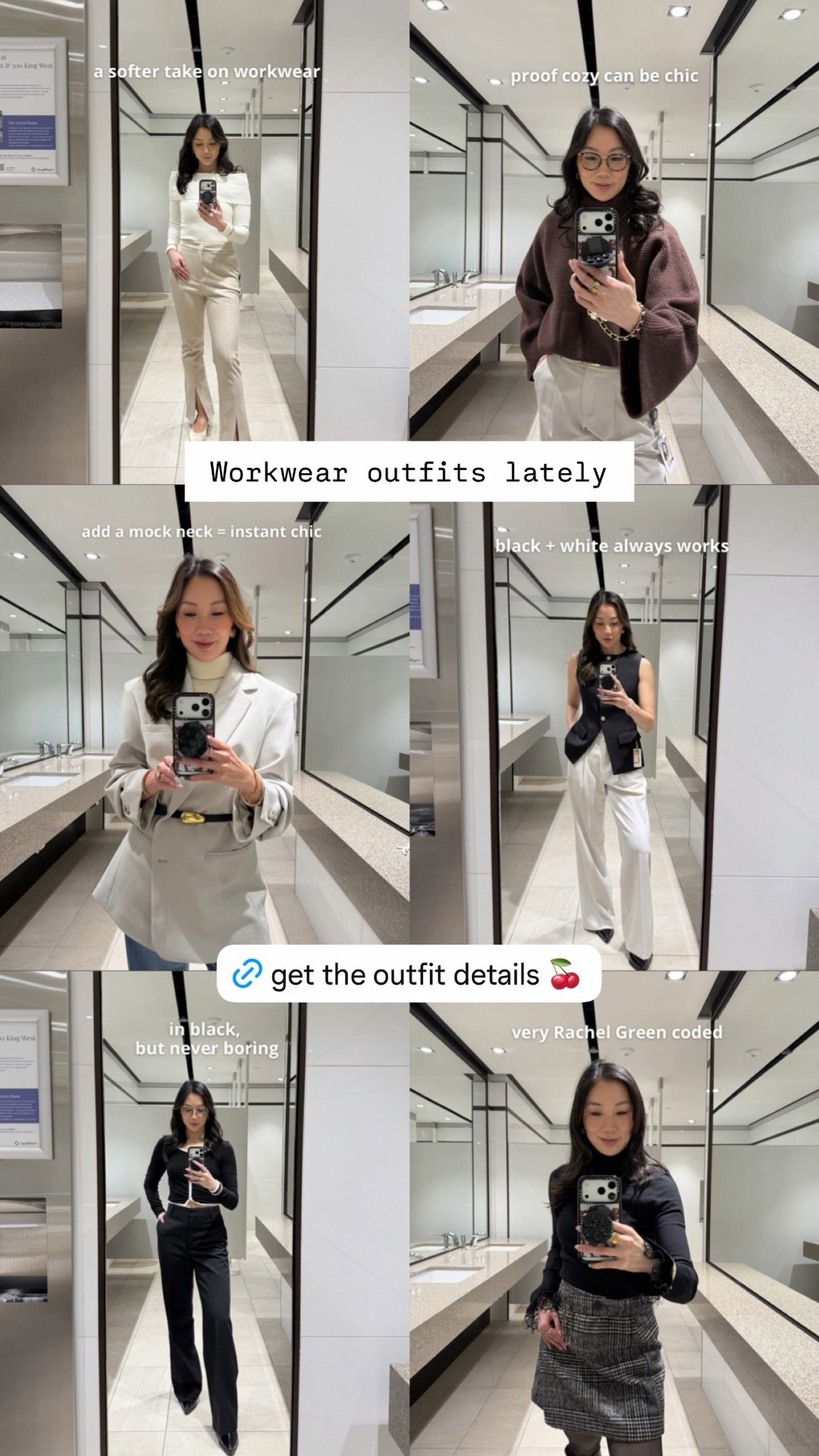 Neutrals for work, just how I actually wear them 🤎

Lately it’s been a rotation of soft knits, easy tops, tailored trousers, and a good blazer. Nothing complicated, just pieces that layer well and always look put together.
Simple, a little cozy, a little polished—and it works every time.

6 neutral outfits I keep coming back to for work.
#ltkworkwear #capsulewardrobe #corporategirl #classystyle #neutraloutfits #effortlesschic

#LTKootd #LTKgrwm #LTKWorkwear