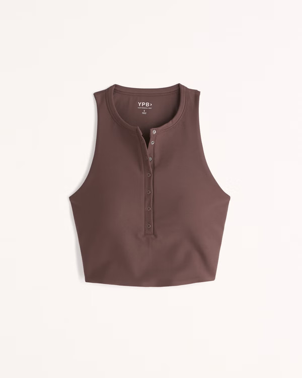 Women's YPB Henley Slim Tank | Women's Active | Abercrombie.com | Abercrombie & Fitch (US)