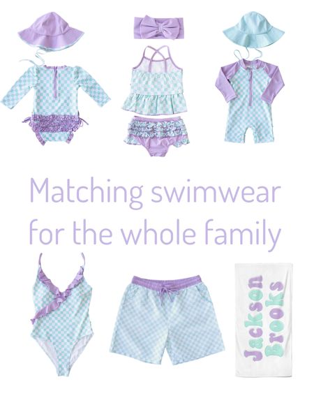 Matching swimwear for the whole family 

#LTKkids #LTKswim #LTKfamily