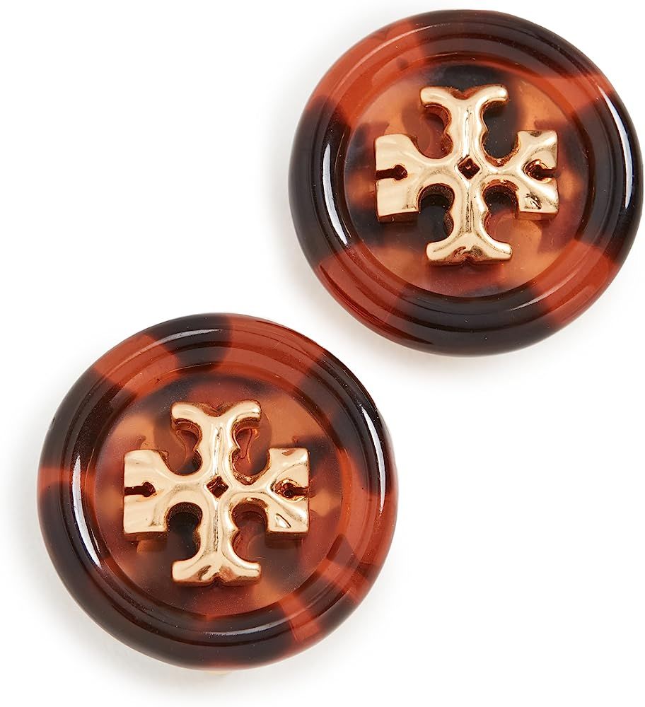 Tory Burch Women's Roxanne Button Stud Earrings | Amazon (US)