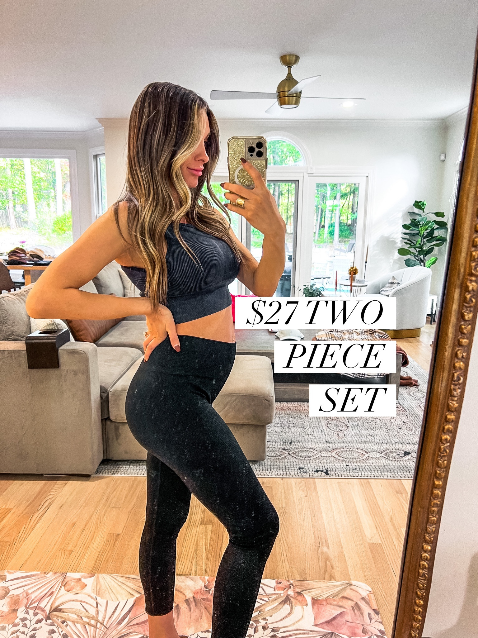 Amazon two piece workout lounge set. Very stretchy and comfortable. Wearing size medium. Pregnancy maternity safe to wear: 

#LTKunder50 #LTKsalealert #LTKbump