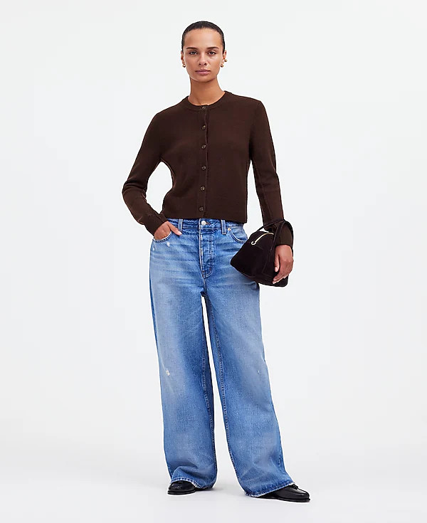 Cashmere Button-Front Cardigan Sweater | Madewell | Madewell