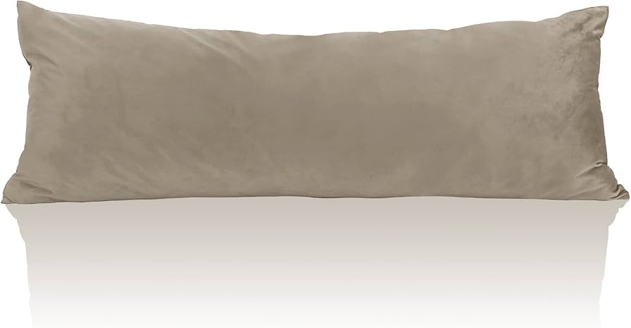 StangH Camel Beige Body Pillow Cover, Super Soft Velvet Pillow Case 20 x 54 Pregnancy Body Pillow... | Amazon (US)
