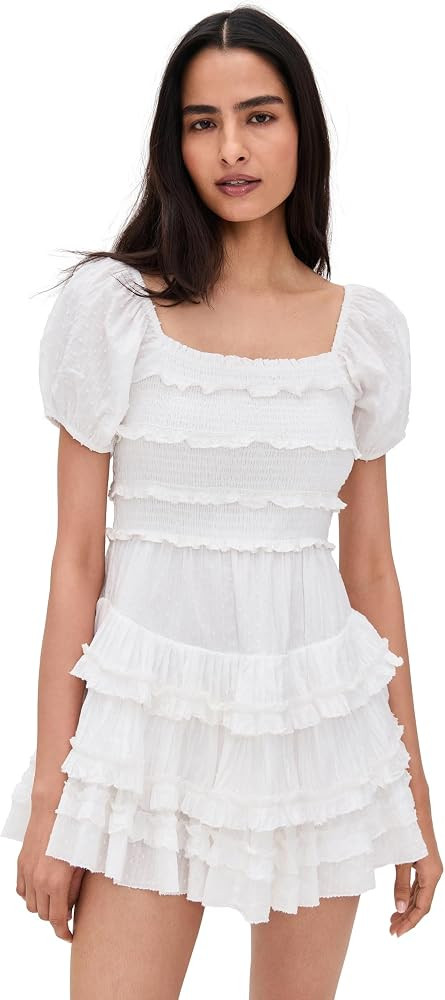 LOVESHACKFANCY Women's Fellows Dress | Amazon (US)