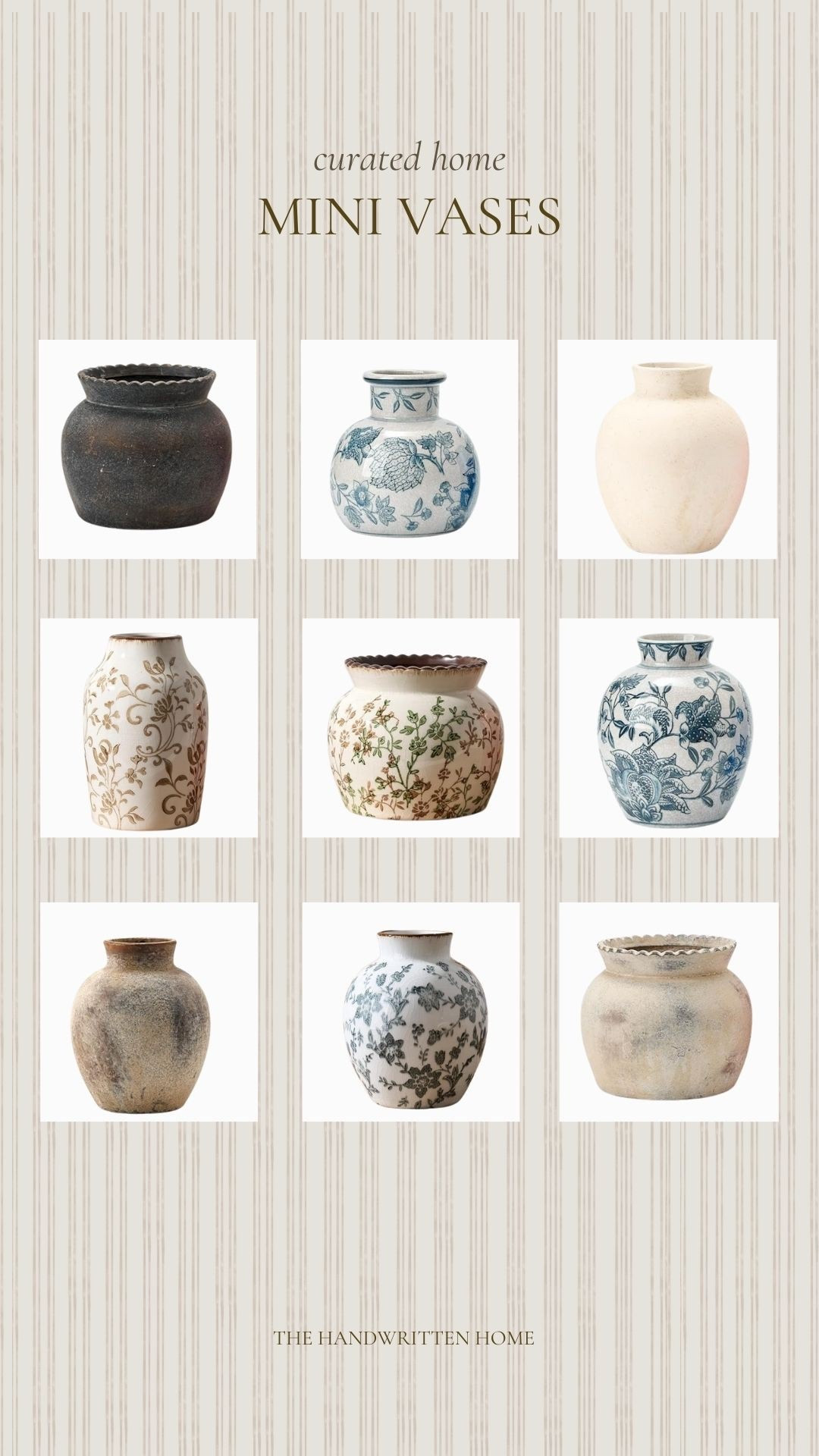 Small vases (not bud vases) for a great price! All under $25 and the prettiest patterns!

Home decor, home, winter inspo, kitchen vase, home find, affordable home decor

#LTKFindsUnder50 #LTKSaleAlert #LTKHome