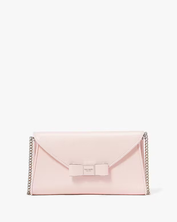 Morgan Bow Embellished Patent Leather Envelope Flap Crossbody | Kate Spade (US)