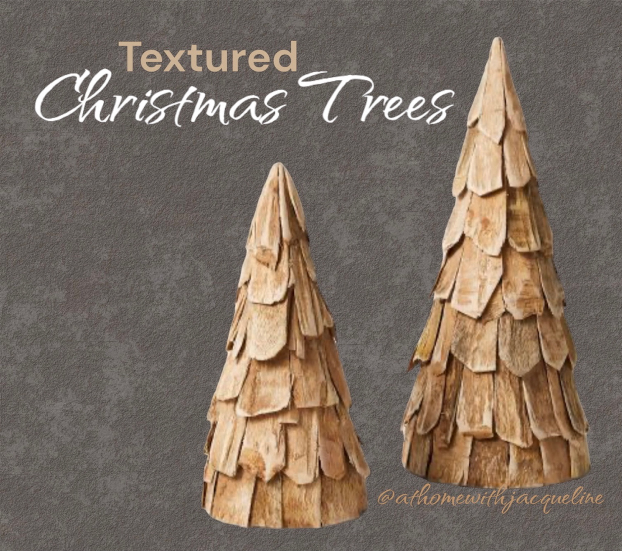 Textured Christmas trees for holiday decorating. Home decor. Rustic Christmas. Neutral Christmas  

#LTKSeasonal #LTKhome #LTKHoliday