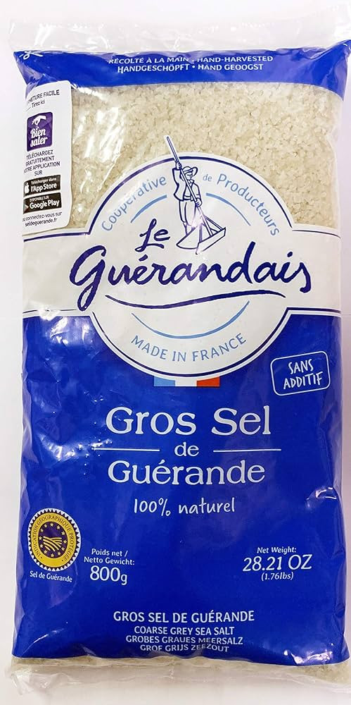 Le Guerandais Coarse Sea Salt Gros Sel De Guerande, 28.21oz per bag (2 bags) | Amazon (US)