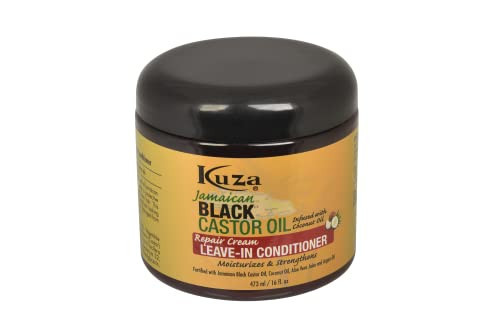 Kuza Jamaican Black Castor Oil Leave-In-Conditioner 16Oz. (Pack Of 2) | Amazon (US)