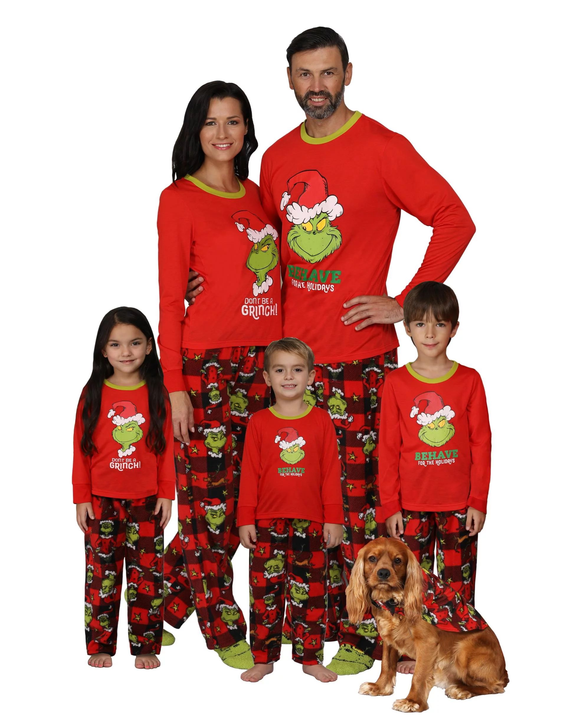 Dr. Seuss Family Pajama Set Grinch Adult and Kid Sleepwear, Toddler, Size: 4T | Walmart (US)