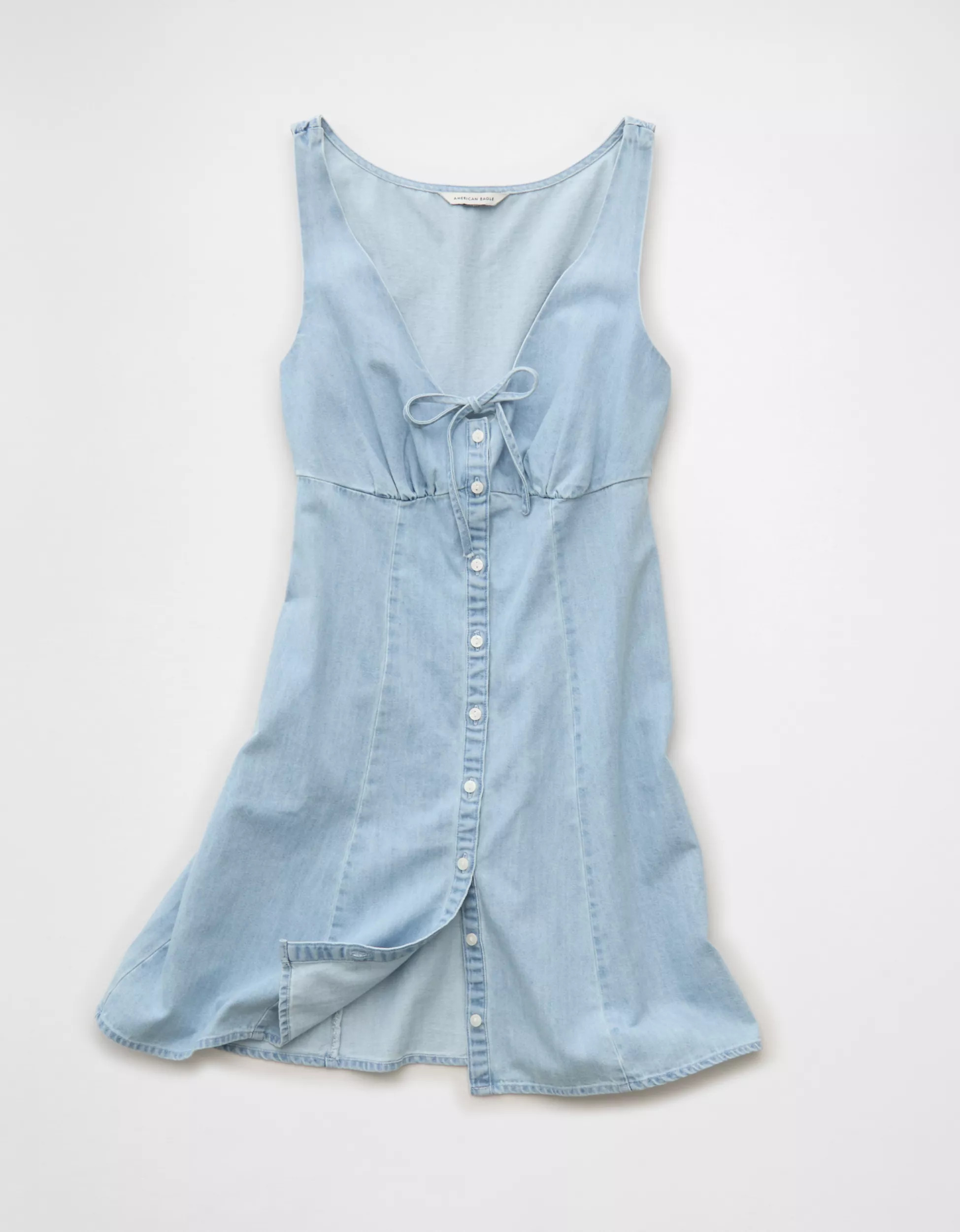AE Button-Up Mini Dress | American Eagle Outfitters (US & CA)