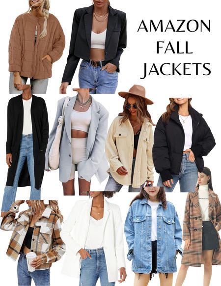 Fall jackets from Amazon! Blazers, shackets, puffers, denim, quilted, and cardigans!

#LTKSeasonal #LTKstyletip #LTKfit