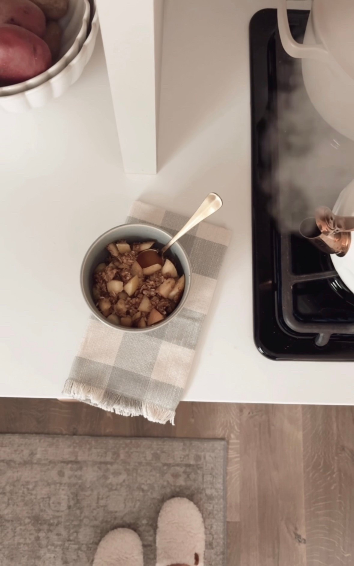 Linking my favorite teapot, perfect pot, the cutest scalloped nesting bowls, my gold flarware, and pretty green bowls. Oh, and also my kitchen runner and the best slippers ever! 

#LTKmorningroutine #LTKSaleAlert #LTKHome