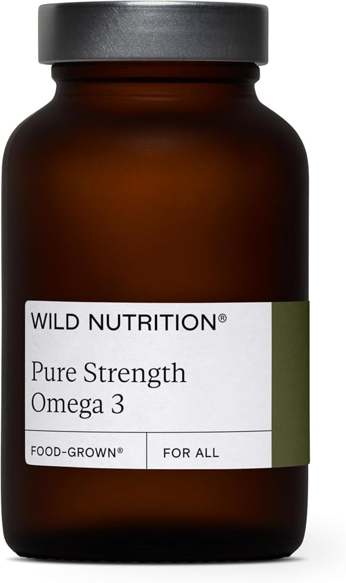 WILD NUTRITION Food-Grown Pure Strength Omega 3 Supplement | Omega 3 Fish Oil Capsules with 250mg... | Amazon (UK)
