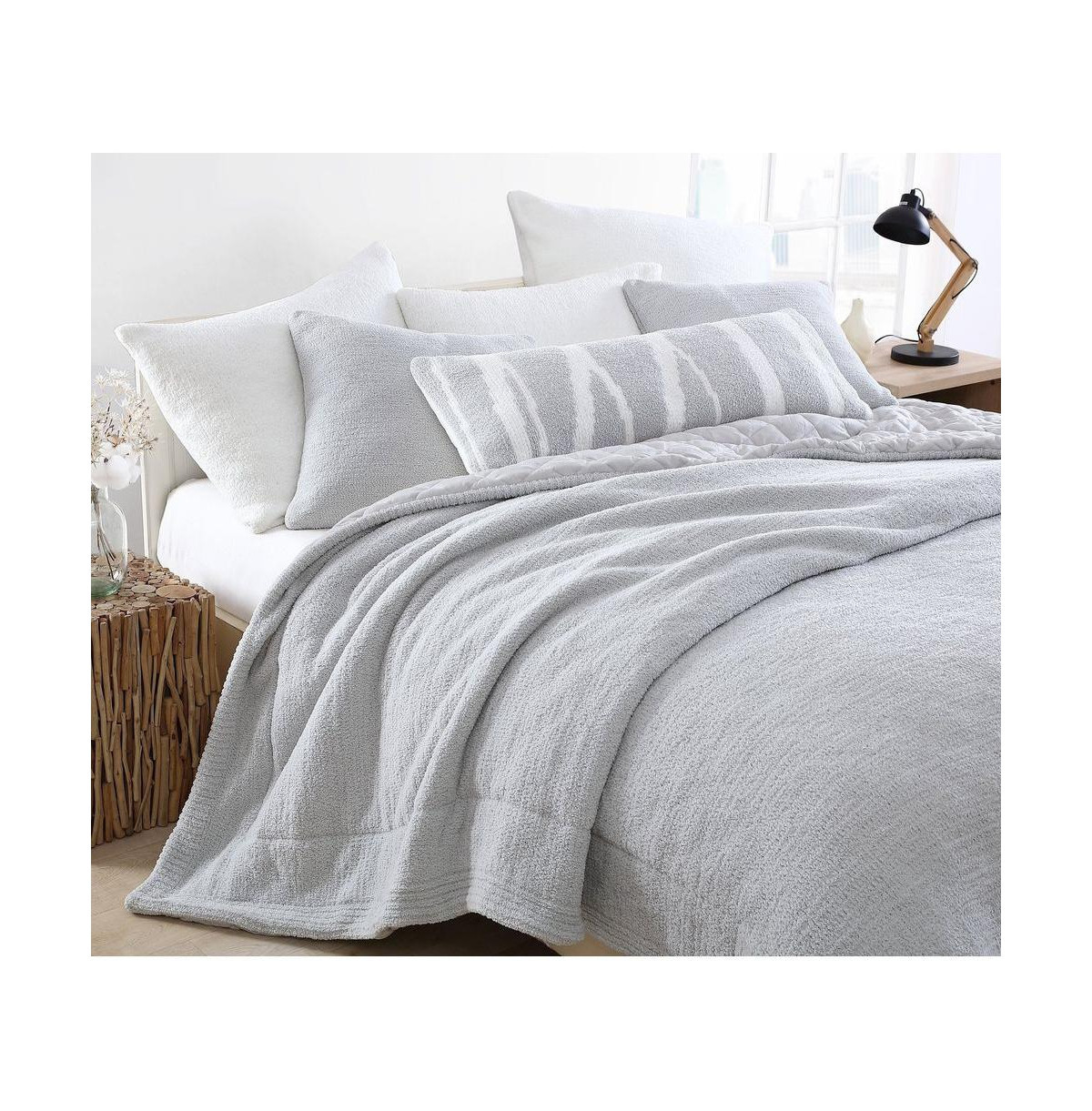 Sunday Citizen Snug Comforter, Twin - Cloud Gray | Macy's