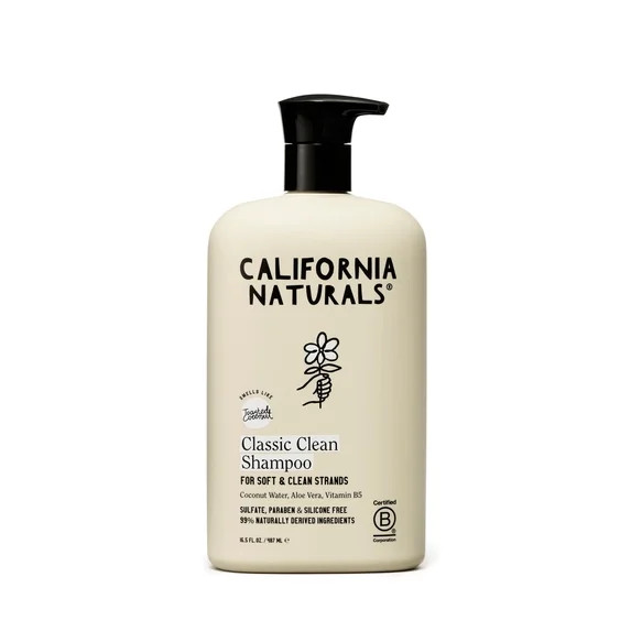 California Naturals Classic Clean Shampoo, Toasted Coconut, 16.5 fl oz | Walmart (US)