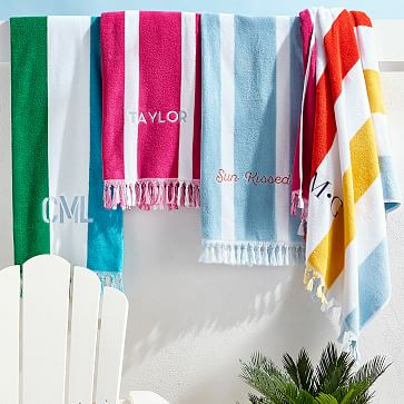 Classic Stripe Beach Towel | Mark and Graham