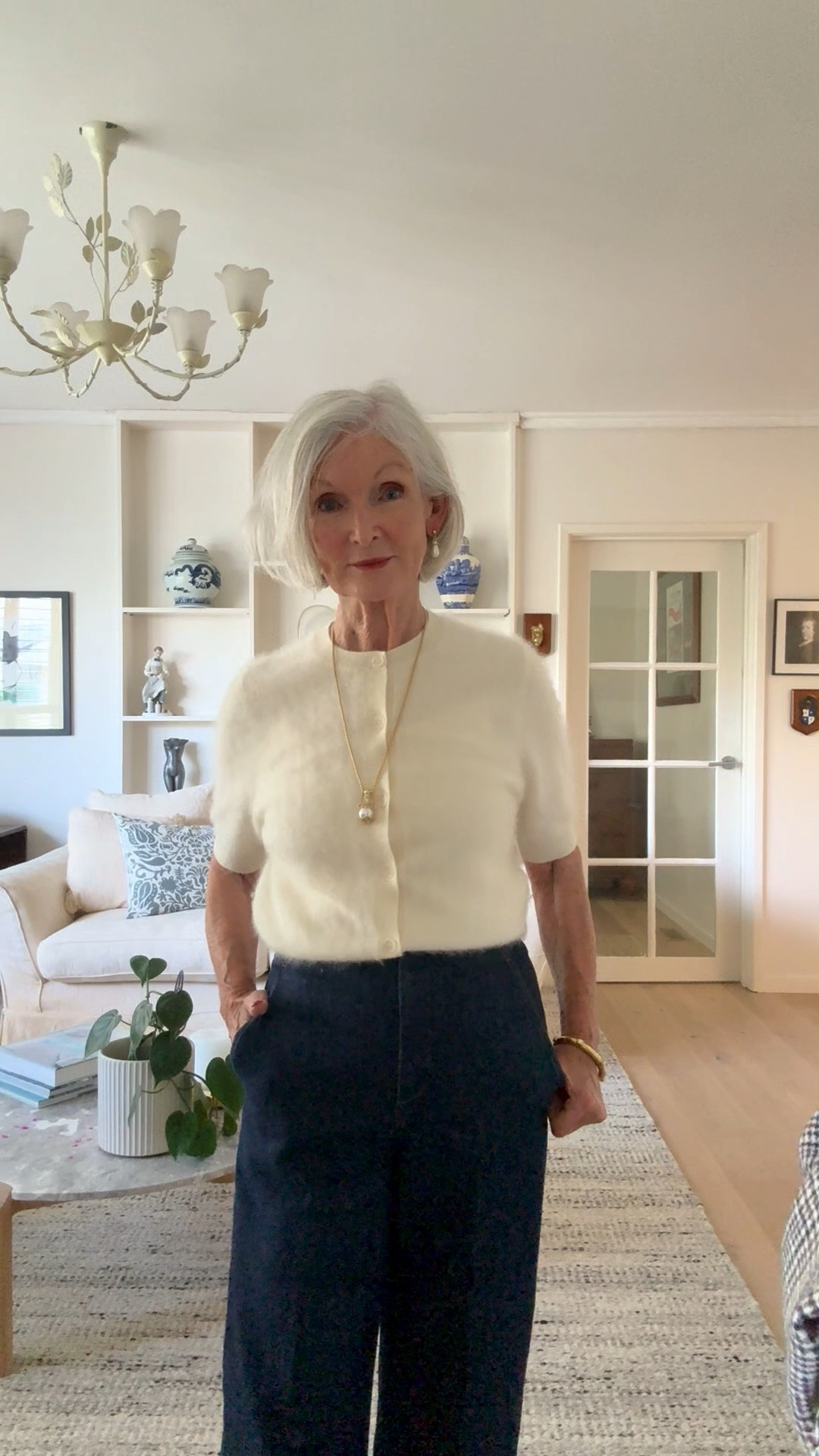 Loving this Assembly Label knit mixed with gold and denim 

#LTKmomlife