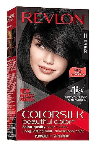 Revlon ColorSilk Beautiful Color, Soft Black [11] 1 ea (Pack of 2) | Amazon (US)