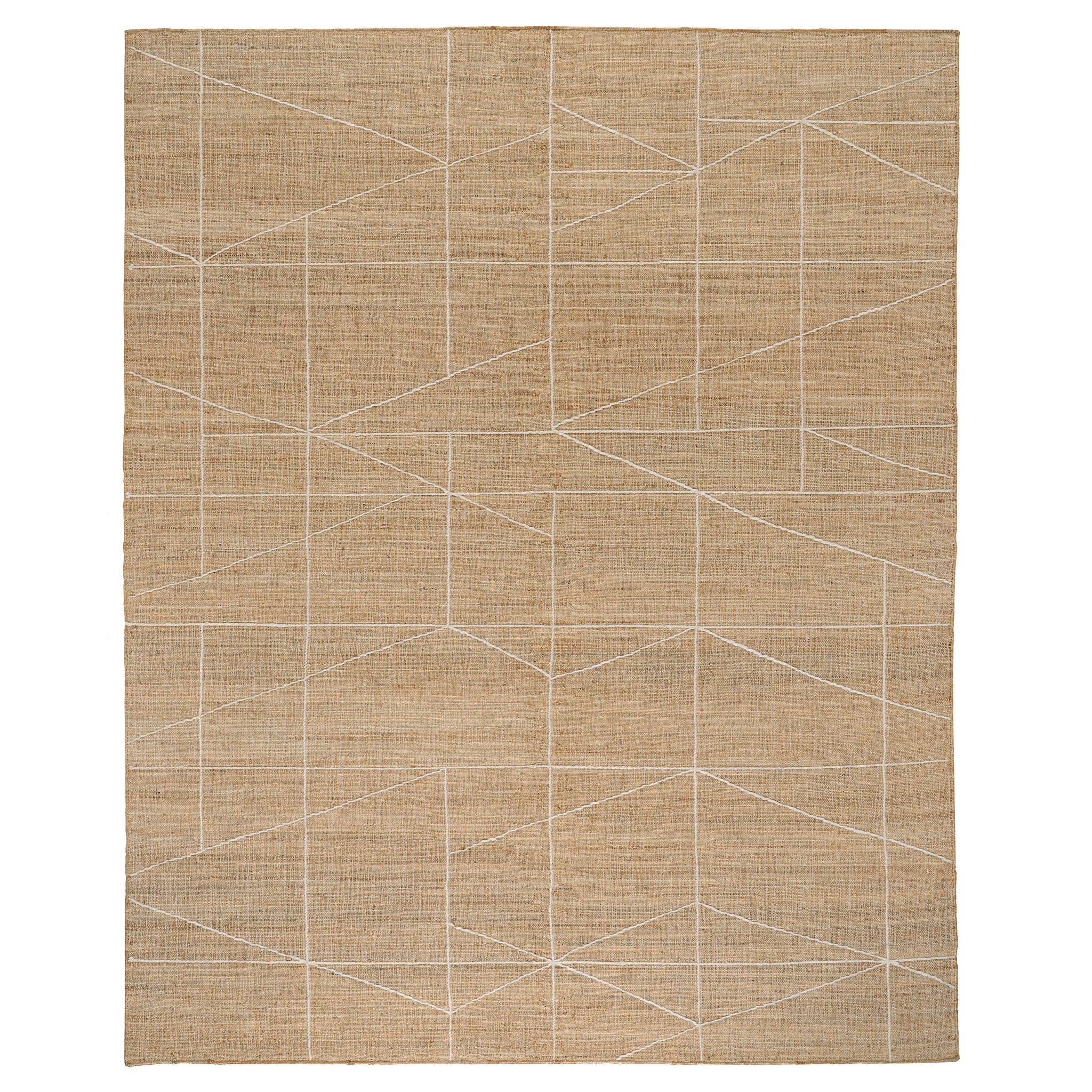 Judson Handwoven Jute | Natural/Ivory 7' 6"" x 9' 6"" rug | Rugs USA