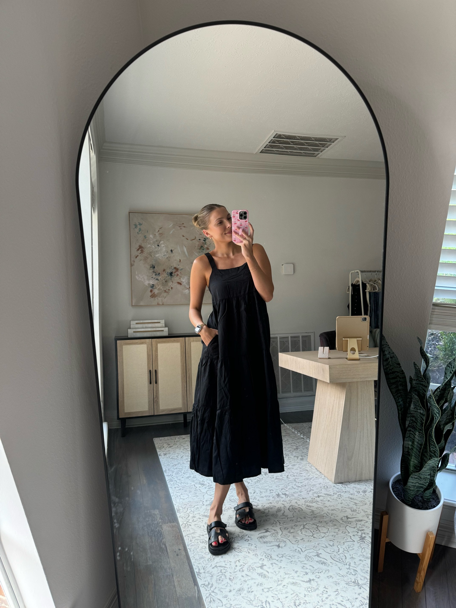 Easy summer outfit: maxi dress in size S, sandals size up + code CASUALLYGOLDEN gets 15% off my hair stick!

#LTKSeasonal #LTKStyleTip