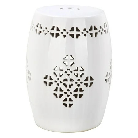 Safavieh Quatrefoil Round Garden Stool | Walmart (US)