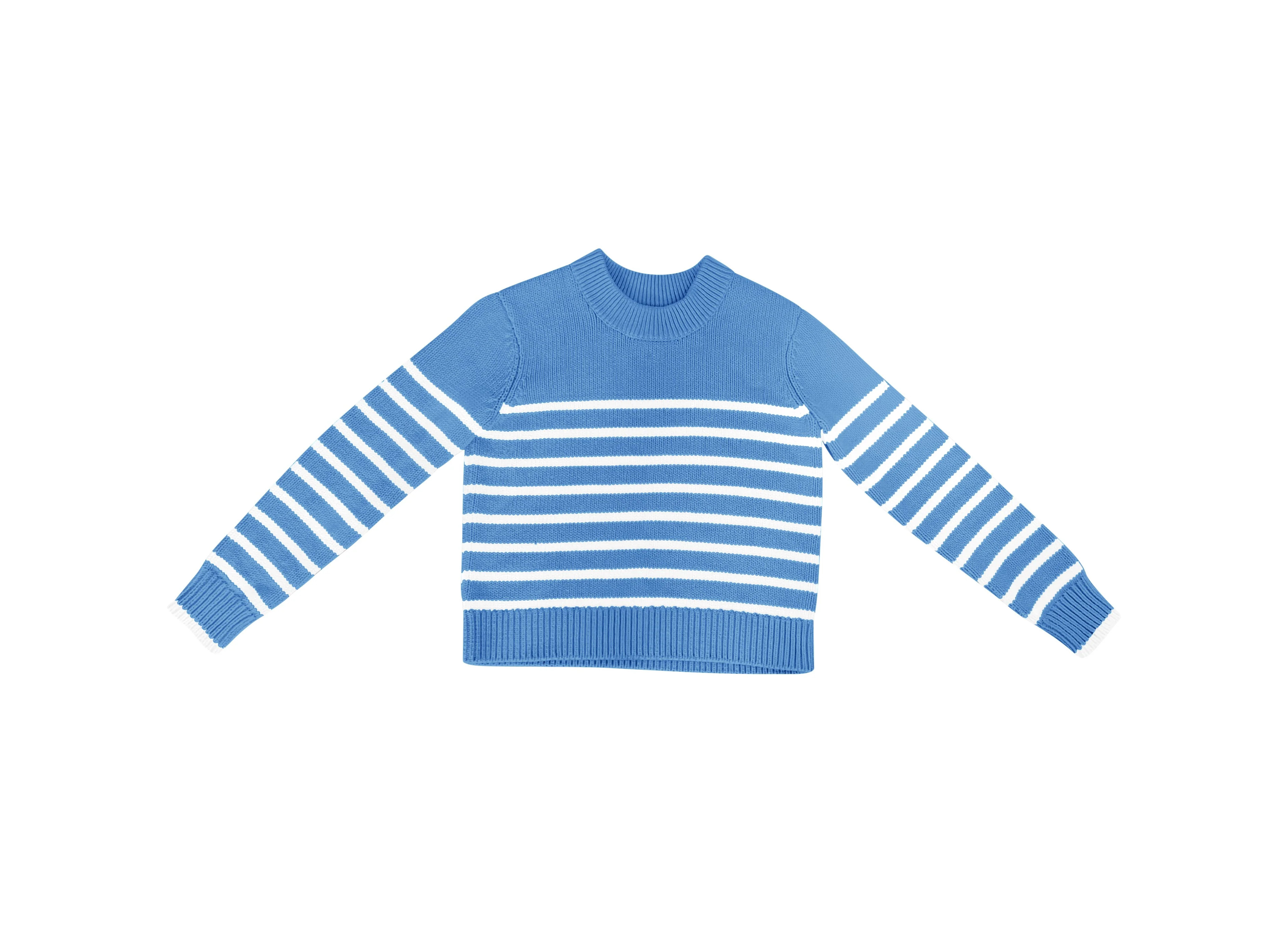 Blue and White Stripe Sweater | Blue Stripe Sweater | tutto | tutto