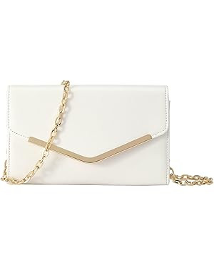 Clutch Purse Evening Bag for Women, Envelope Handbag With Detachable Chain for Wedding and Party | Amazon (US)