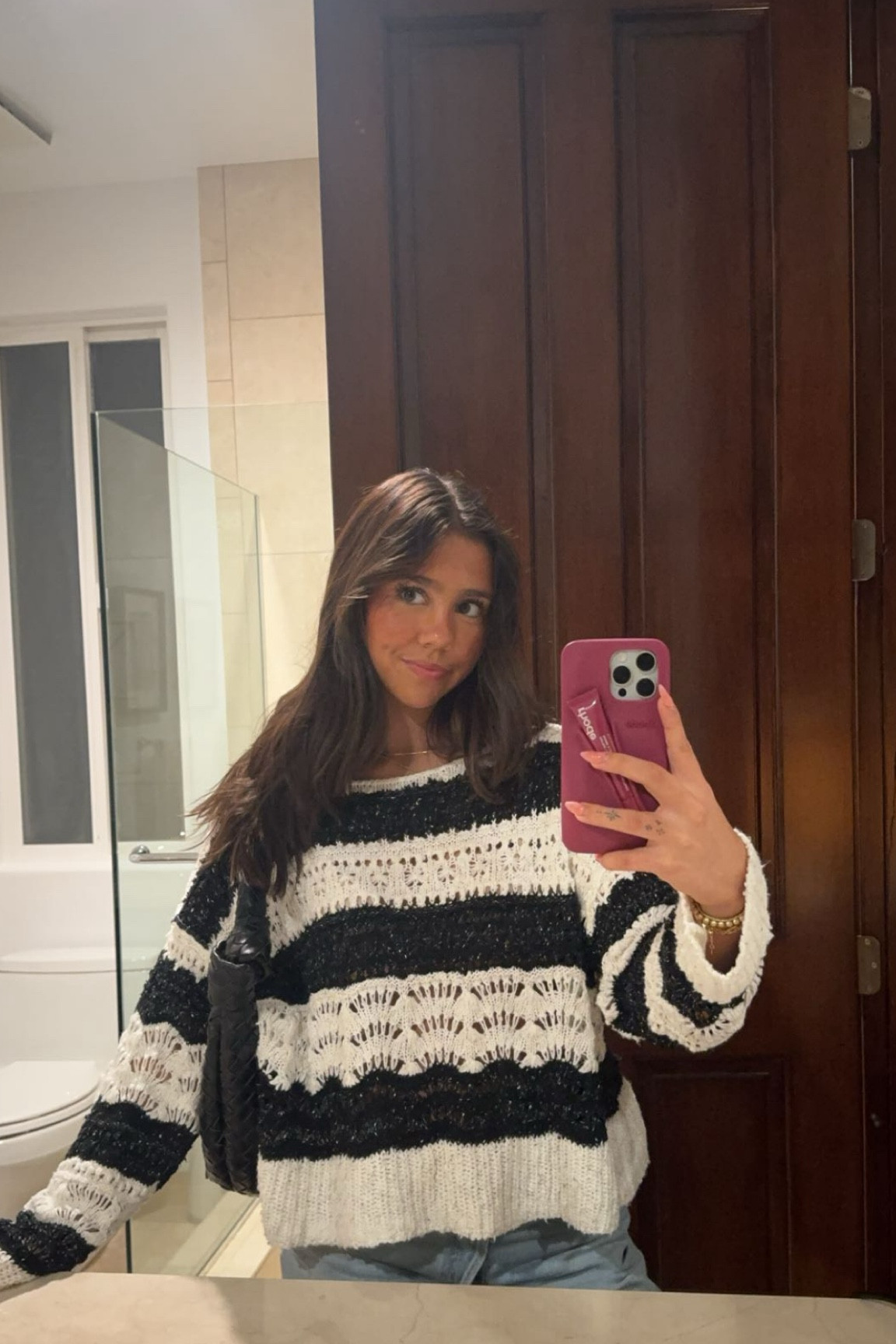 california night 1 dinner outfit
sweater: not sold anymore but it's from anthropologie 
jeans: 26


#LTKStyleTip #LTKWorkwear #LTKItBag