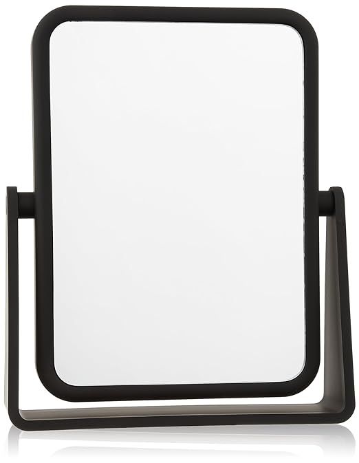 Danielle Soft Touch 7X Rectangular Mirror, Matte Black | Amazon (US)