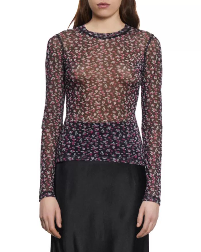 Printed Long Sleeve Top | Bloomingdale's (US)