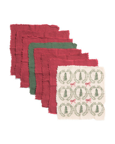 8pk Bow Christmas Dish Towels | Cotton | Marshalls