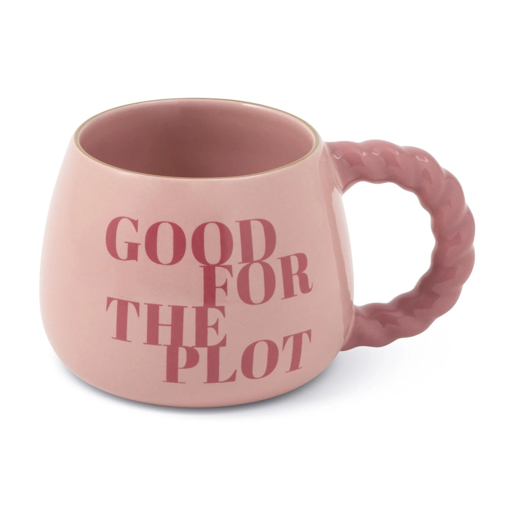 Thyme & Table 14.5 fl oz "Good for the Plot" Pink Stoneware Mug | Walmart (US)