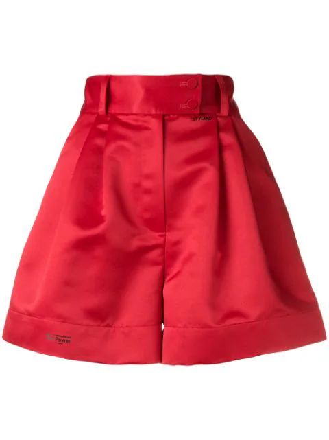 flared high-waisted shorts | Farfetch (US)